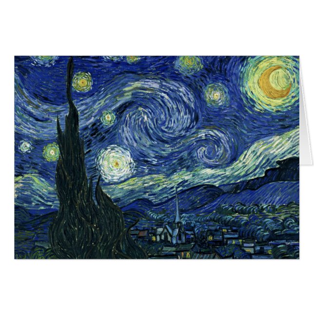 Starry Night Vincent van Gogh Art Peinture (Devant horizontal)