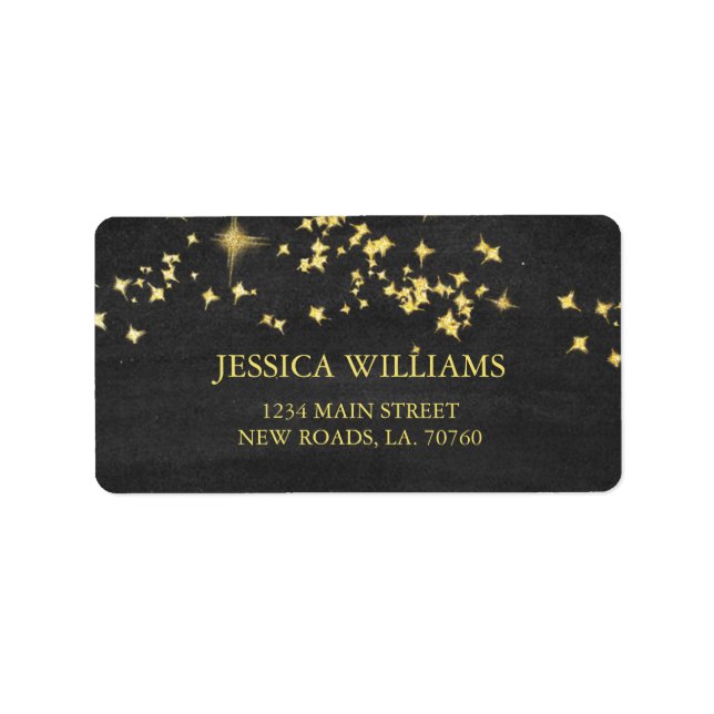 Starry Nights Étiquette de la poste (Devant)