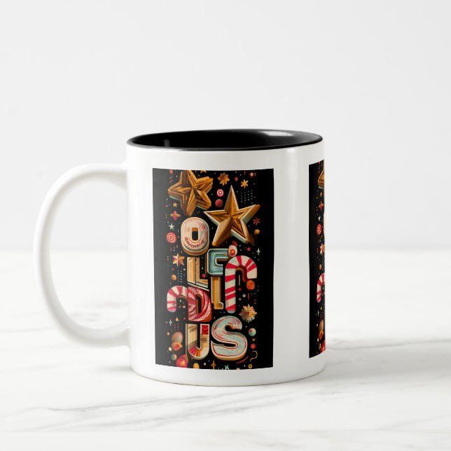 Starry Typography Coffee Mug – Holiday Edition (Gauche)