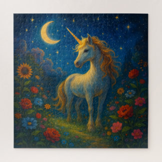 Starry Unicorn Garden - Puzzle de nuit magique