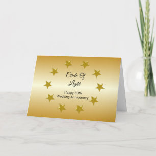 Stars Carte personnalisée 50e anniversaire de Mari