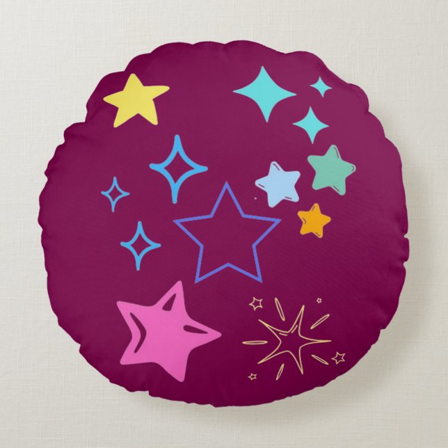 Stars Coussin rond (Devant)