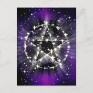 Stars et carte postale pentagramme