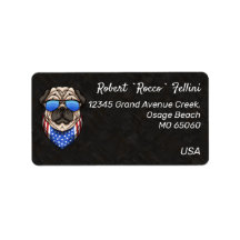 Stars et Stripes Carlin Patriot rebelle étiquette