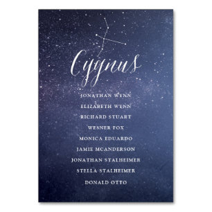 Stars Galaxy Mariage Siege Carte Carte Carte Cygnu