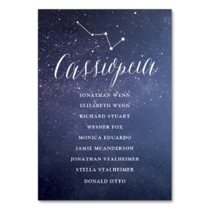 Stars Galaxy Mariage Sièges Carte Carte Cassiopeia