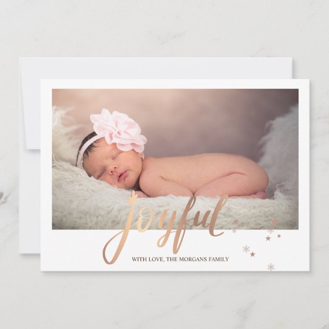 Stars Joyful Baby Photo (Devant)