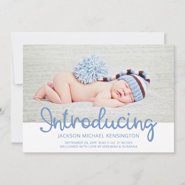 Stars Photo Naissance Introduisant Baby Faire-part (Devant)