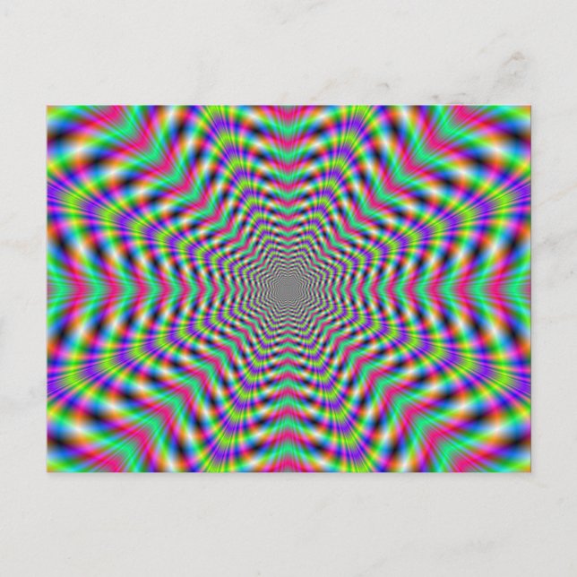 Stars psychédéliques en Stars Carte postale (Devant)