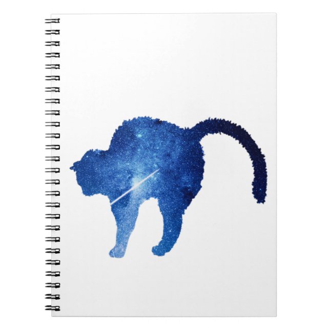 Stars Sky Cat Carnet, Carnet Spiral Pour L'École (Devant)