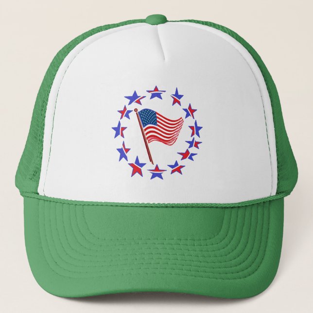 Stars & Stripes Casquette patriotique. (Devant)