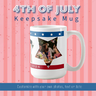 Stars Stripes Photo 4 juillet Mug