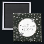 Stars Wedding Magnet<br><div class="desc">This Stars Wedding Magnet makes a great wedding favor! Customize with your own text.</div>