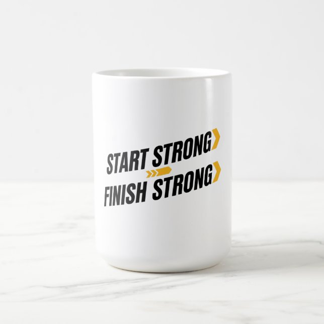 Start Strong Finish Strong Mug (Centre)