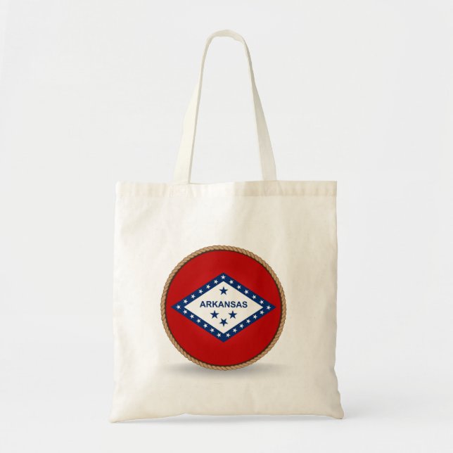 State of Arkansas Flag Seal Tote Bag (Devant)