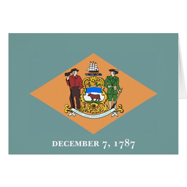 State of Delaware Flag (Devant Horizontal)