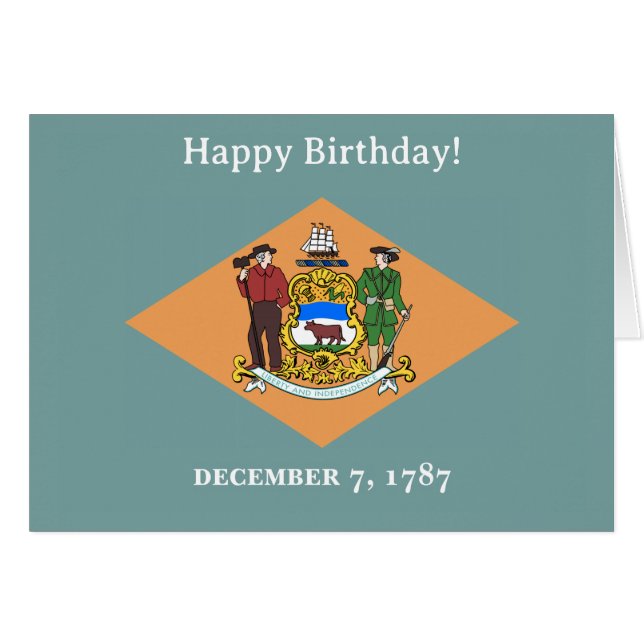 State of Delaware Flag (Devant Horizontal)
