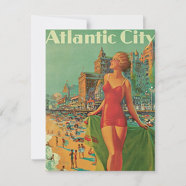 Station balnéaire d'Atlantic City, voyage en train (Devant)