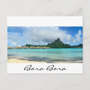Station balnéaire sur Bora Bora pana carte postale