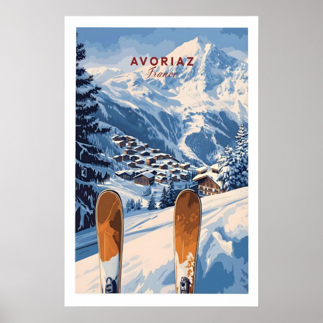 Station de ski d'Avoriaz Impression Alpes français (Devant)