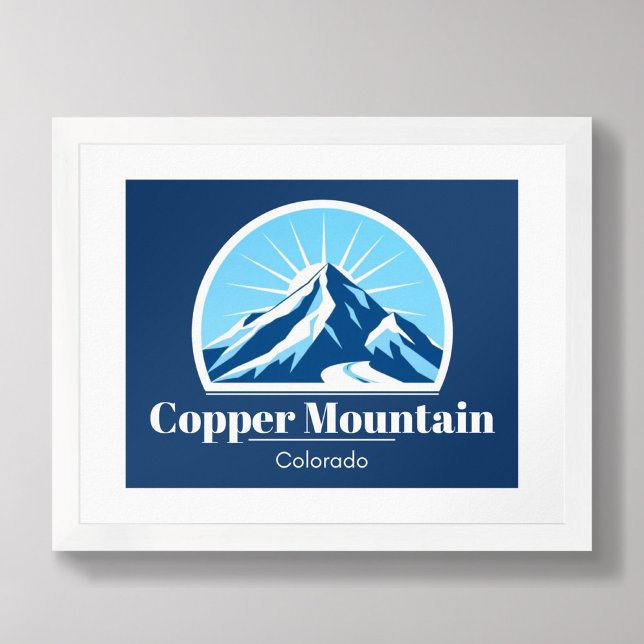 Station de ski de Copper Mountain Colorado Poster (Créateur téléchargé)