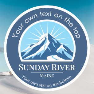 Station de ski de Sunday River Maine Autocollant