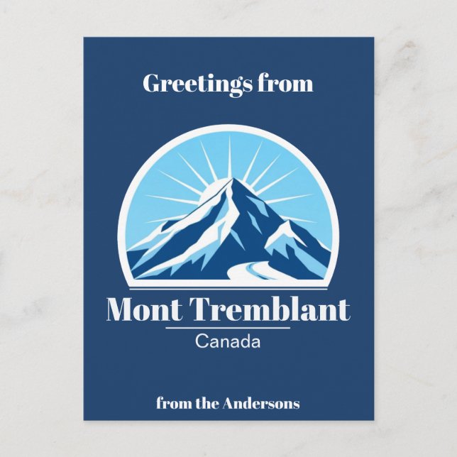 Station de ski Mont Tremblant Canada Carte postale (Devant)