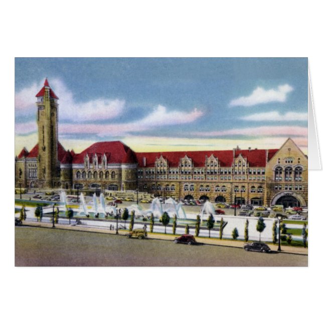 Station et fontaines des syndicats de St Louis (Devant horizontal)