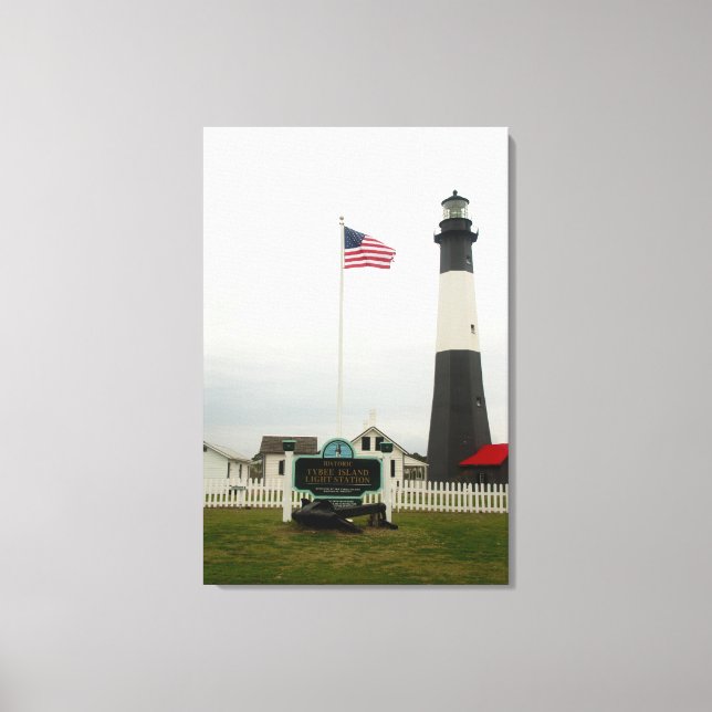 Station phare de Tybee Island toile Imprimer (Recto)