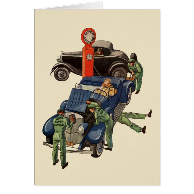 Station-service complet de Joe, Vintage (Devant)