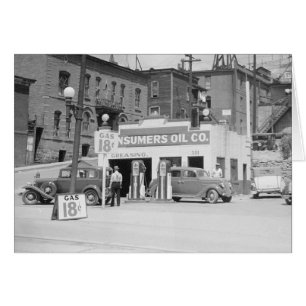 Station-service dans le Montana, 1939