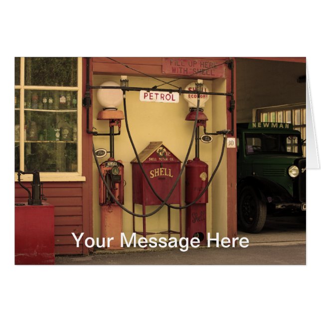 Station service nostalgique (Devant horizontal)