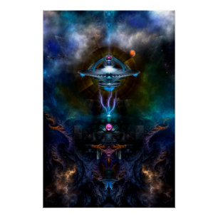 Station spatiale Ansarious Poster parfait