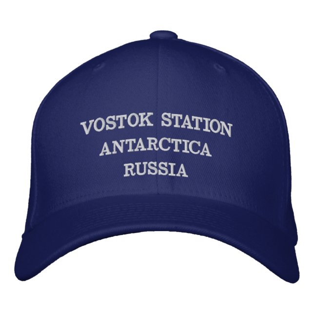Station Vostok Russie Antarctique Casquette (Devant)