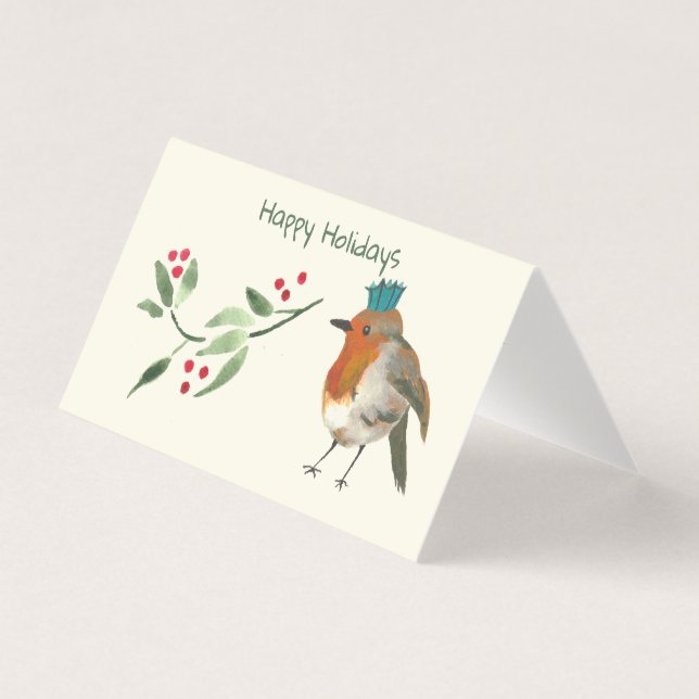 Stationnaire de vacances pour les oiseaux d'hiver  (Front)