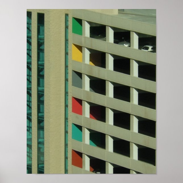 Stationnement - Poster Art Déco (Devant)