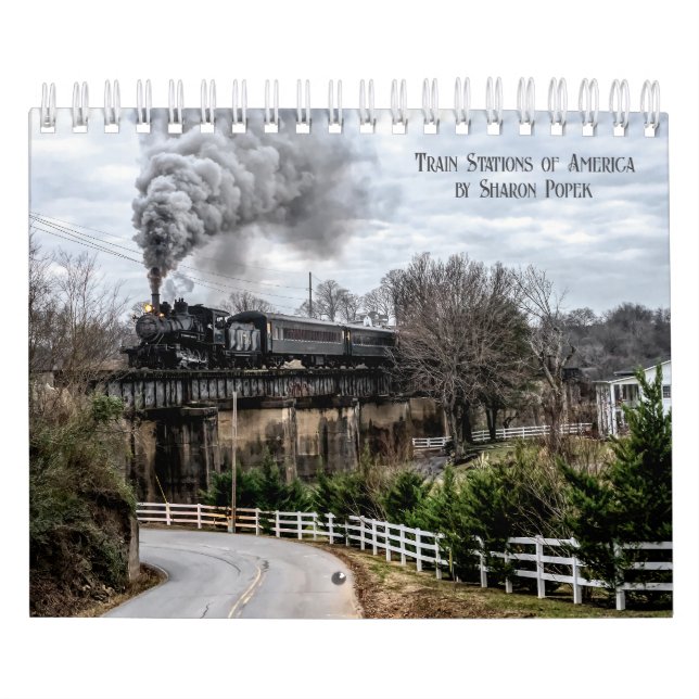 Stations de train d'Amérique Calendrier 2025 (Protection)