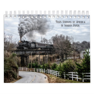 Stations de train d'Amérique Calendrier 2025