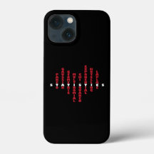 Statistiques d'amour coque iphone (couleur foncée)