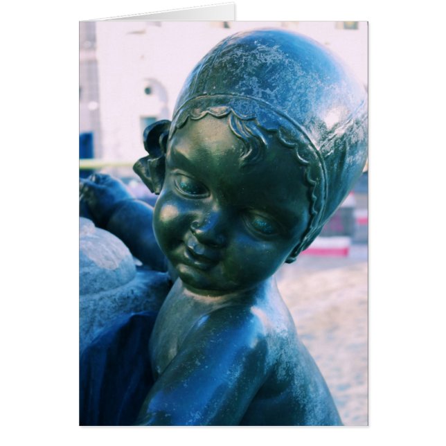 Statue Angélique Barcelone, Espagne Carte blanche (Devant)