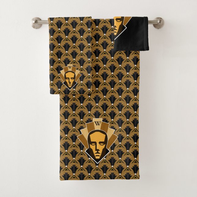 Statue Art déco des années 1920 Cimier et finition (En situation)