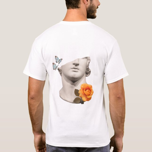 Statue Artistique Moderne avec Papillons & Sweat à (Dos)