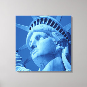 Statue Bleue de la Liberté Toile Enveloppée