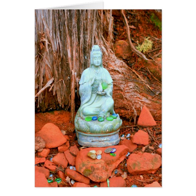 Statue bouddhiste à Sedona (Devant)