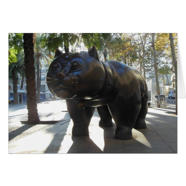 Statue célèbre de Barcelone sur Las Ramblas (Devant Horizontal)