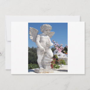 Statue d'ange en blanc et gris