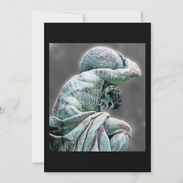 Statue de Bismarck, Berlin, Atlas du Dieu grec, Ba (Devant)