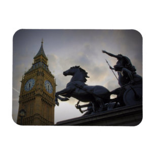 Statue de Boadicea - Big Ben - Londres - Magnet