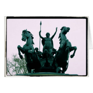 Statue de Boadicea - pont de Westminster - carte