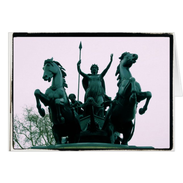 Statue de Boadicea - pont de Westminster - carte (Devant horizontal)